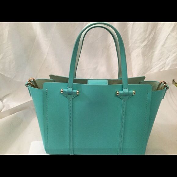 Kate spade light blue handbag tote shoulder bag - Picture 4 of 12